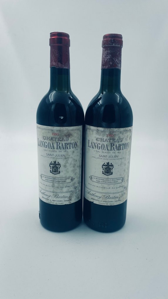 1980 Château Langoa Barton - Saint-Julien - 2 Bottles (0.75L) #1.0