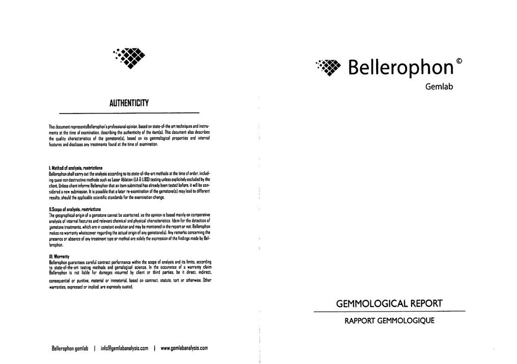 Nincs minimálár Zafír - 5.18 ct - Bellerophon Gemlab - sötétkék #4.3