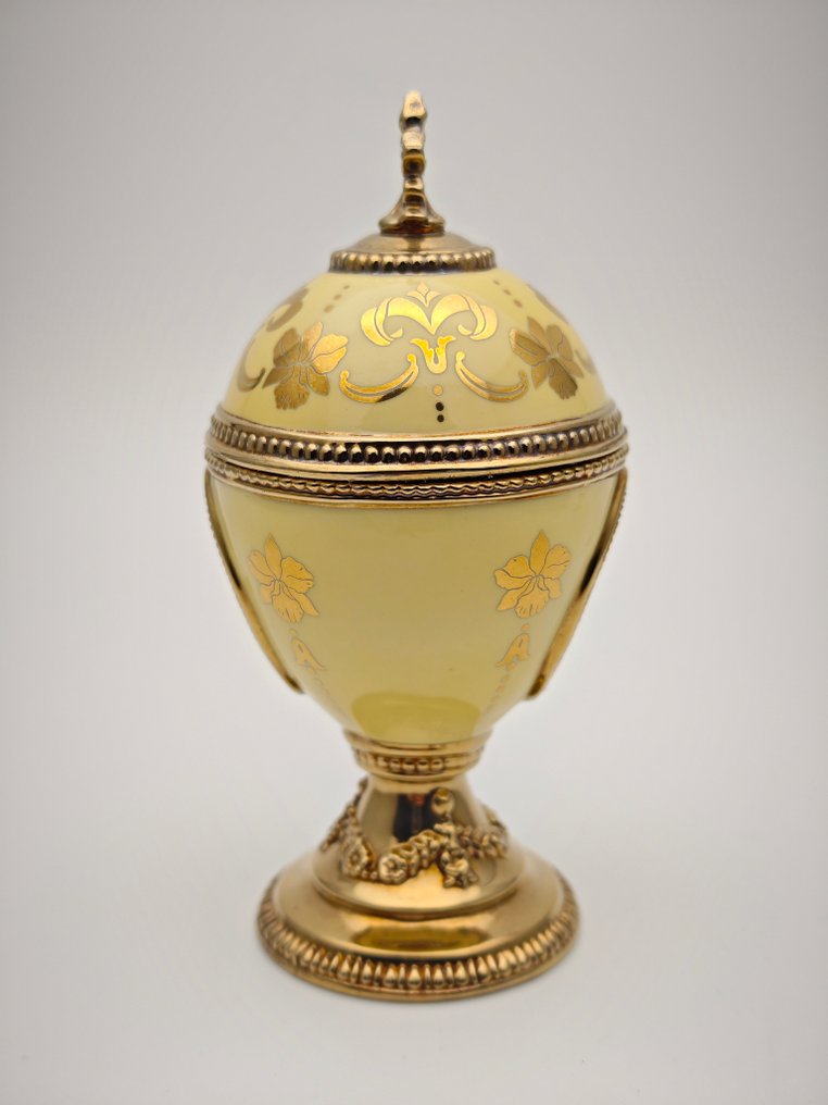 法貝熱彩蛋 - 法贝热之家：云雀之歌兰花音乐蛋 - 瓷器 #1.0