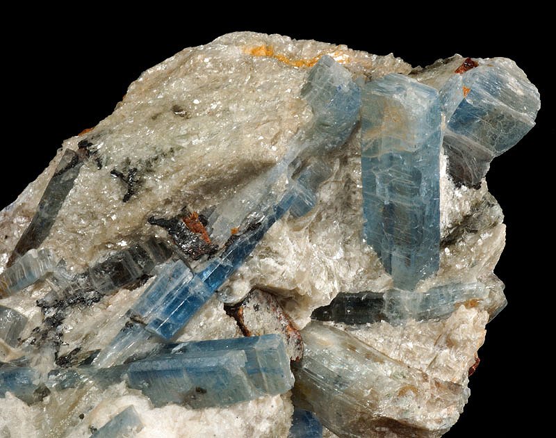 Kyanite, Staurolite Crystals on matrix - Height: 70 mm - Width: 40 mm- 74 g - (1) #1.0