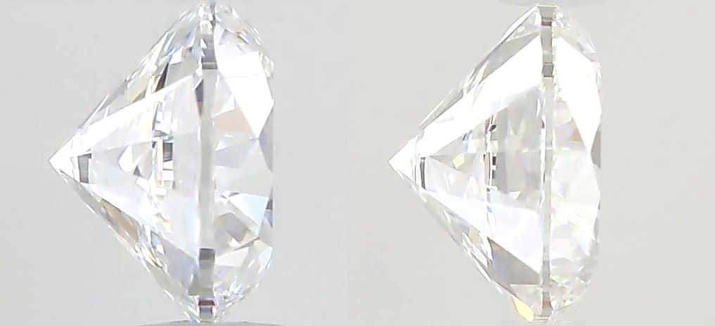 没有保留价 - 2 pcs 钻石 (天然) - 0.81 ct - 圆形 - D (无色) - VS1 轻微内含一级 - 美国宝石研究院(GIA) - 配对,EX VG #1.0