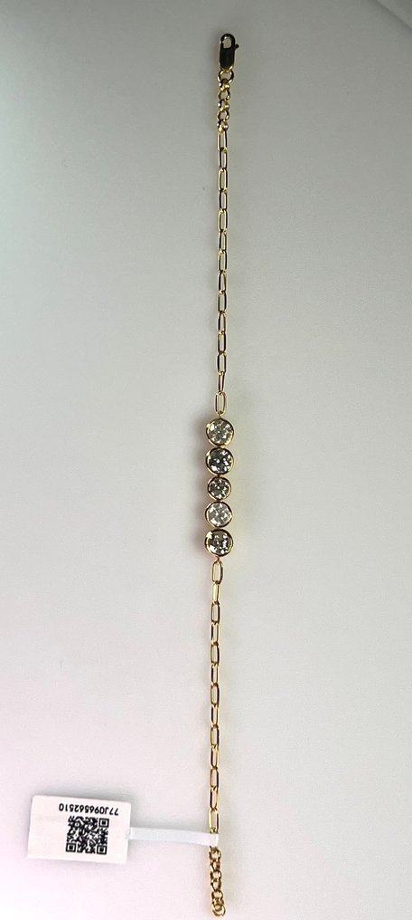 Ei pohjahintaa - Rannekoru - 14 kt. Keltakulta - 2.41ct. tw. Timantti (Luonnollinen) - G-H - Mies & Nainen #3.2