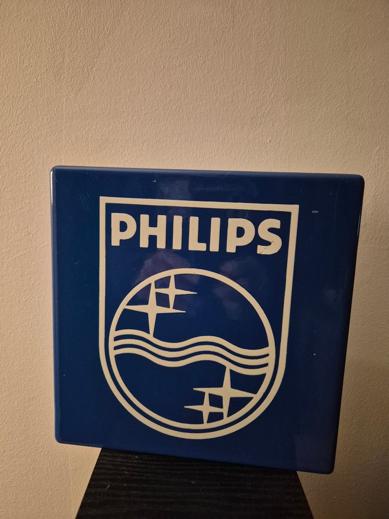 Emaillerie Belge - 搪瓷牌 philipps - Philipps - 搪瓷标牌 - 广告用珐琅牌 - 钢 #1.0