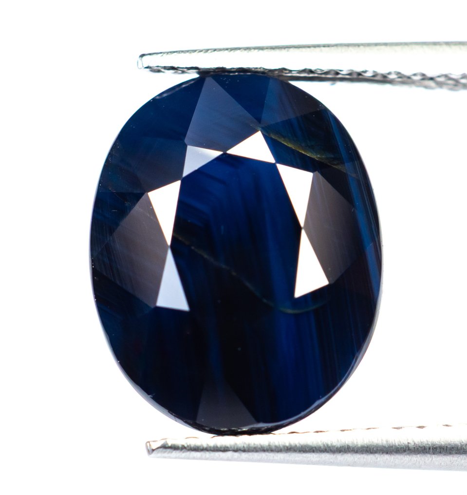 Nincs minimálár Zafír - 9.28 ct - Bellerophon Gemlab - Deep Blue #1.0