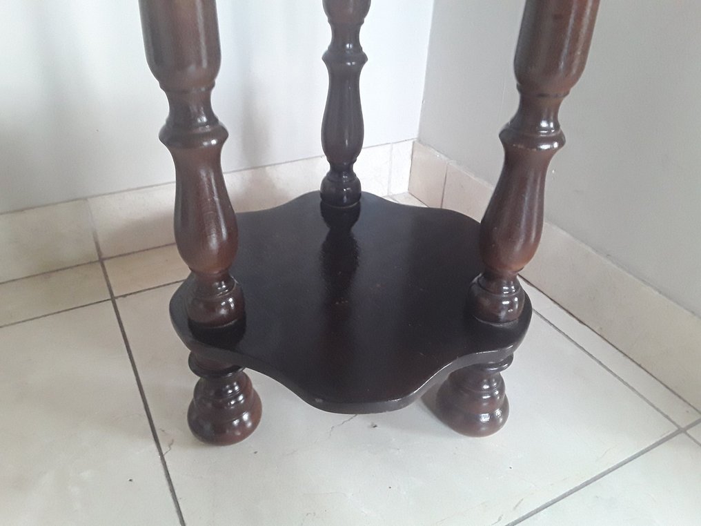 站架 (2) - 橡木, 銅 - 花槽在橡木脚上 #2.1