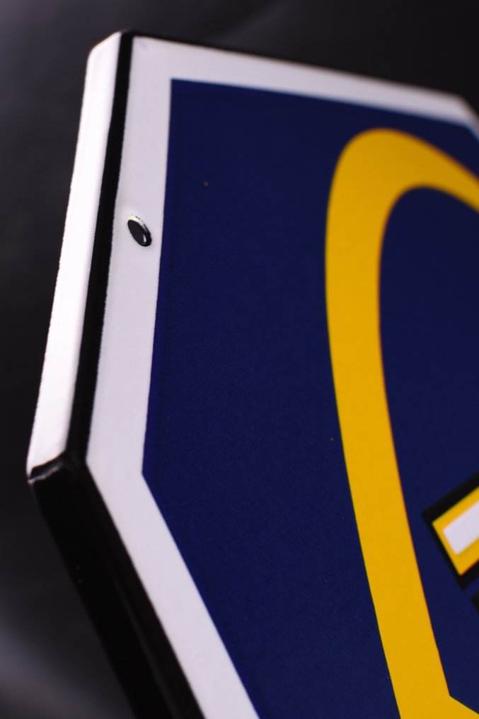 Sign - Citroën - Citroën Agence mod. 1940-1950; original technology; great relief; enamel sign #4.3