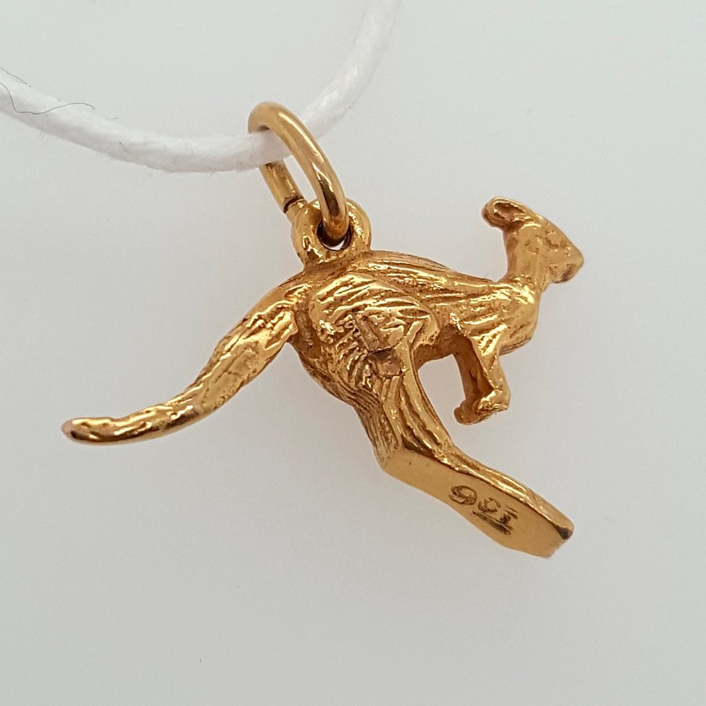 沒有保留價 - 墜飾 - 9 節 黃金 - 袋鼠 #4.3
