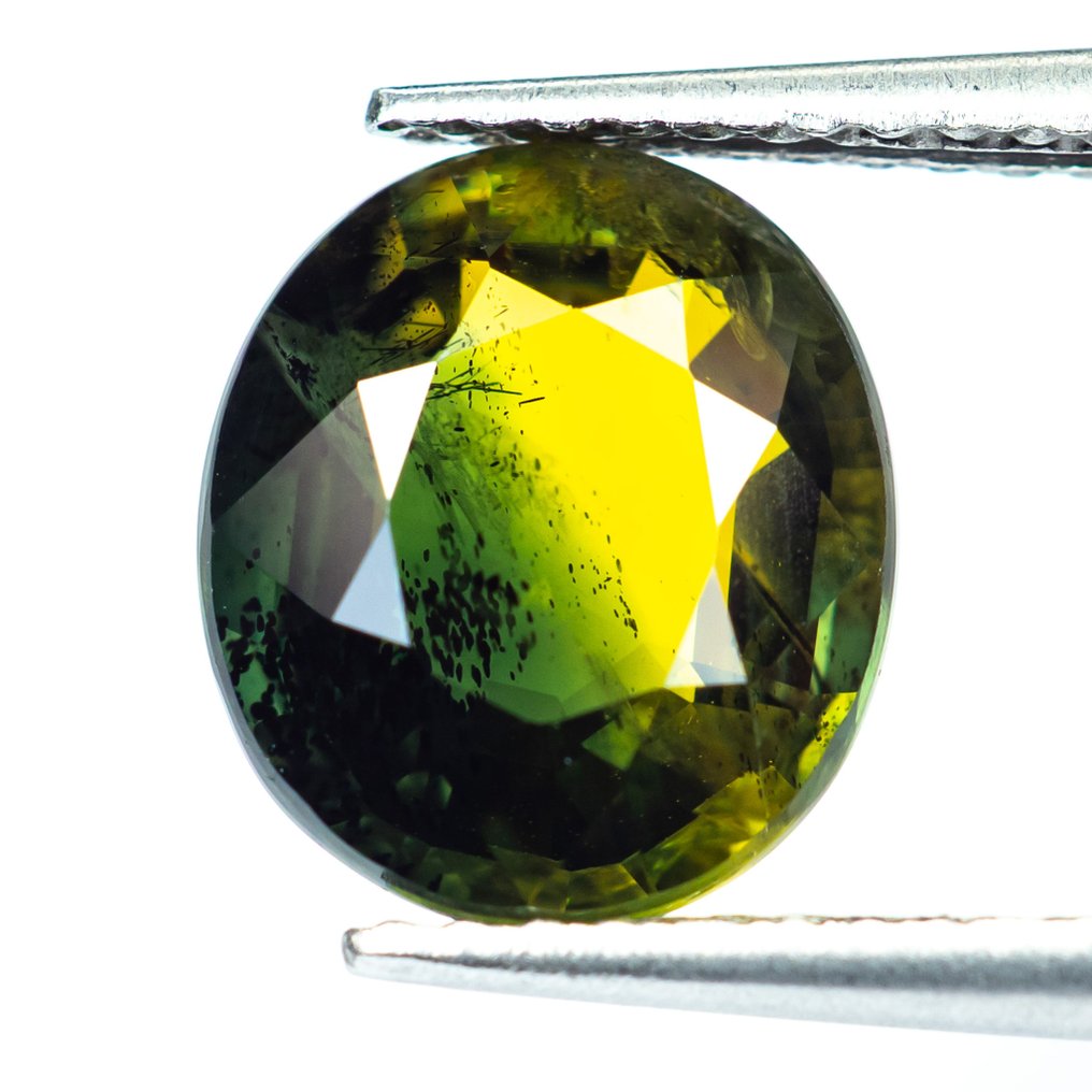 No reserve price Sapphire - 3.73 ct - Bellerophon Gemlab - Deep bluish green #1.0