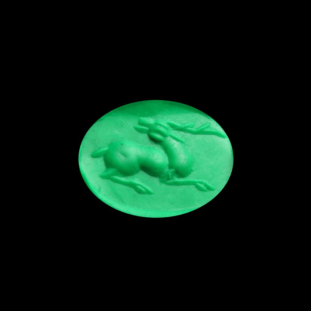 Sasanian Hematite Seal with Stag (No Reserve Price) #1.0