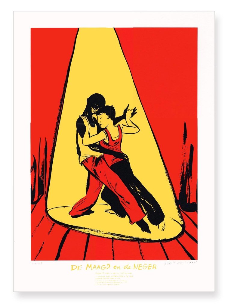 Vanistendael, Judith - 1 Silkscreen - De maagd en de neger - 2007 #1.0