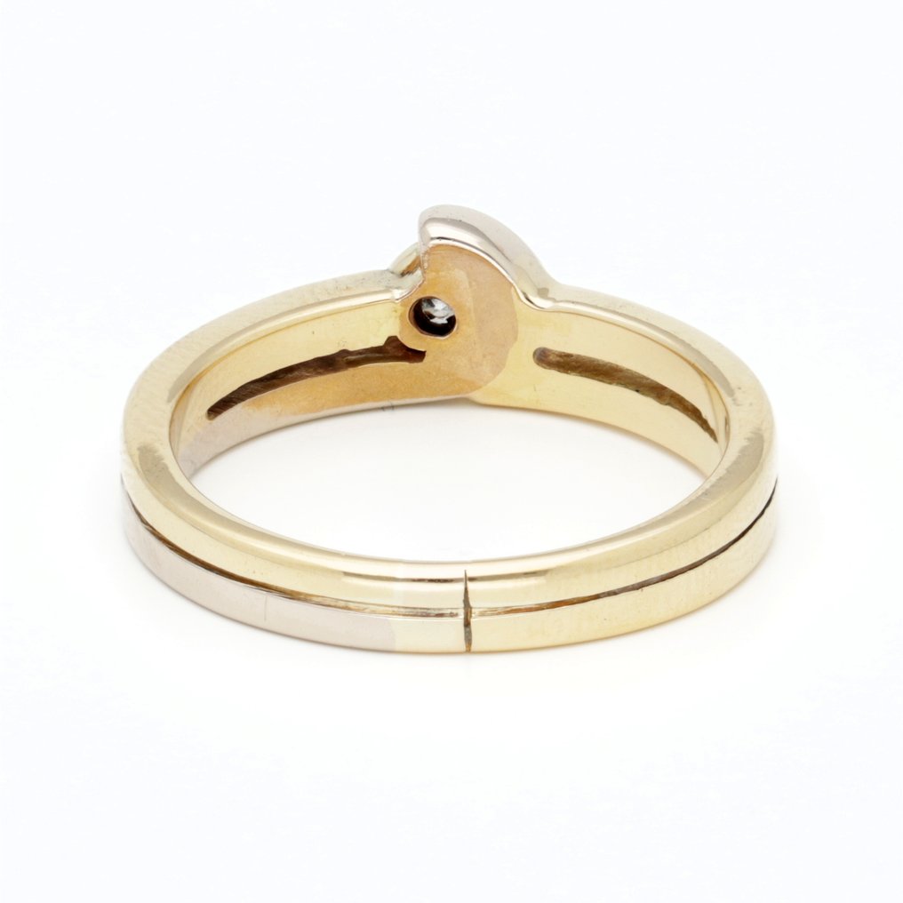 戒指 - 18 克拉 黃金 鉆石 (天然) #3.2