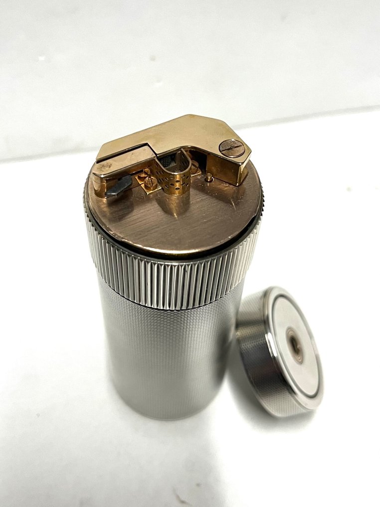 S.T. Dupont - Cylinder - Grain d’Orge - Bord-lighter - Forsølvning #1.0