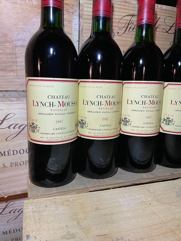 1987 Chateau Lynch-Moussas - Pauillac 5ème Grand Cru Classé - 4 Bottles (0.75L) #1.0