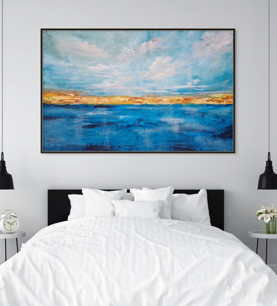 Irina Morisch - Where the ocean meets gold Nr.9   -  XXL- #1.0