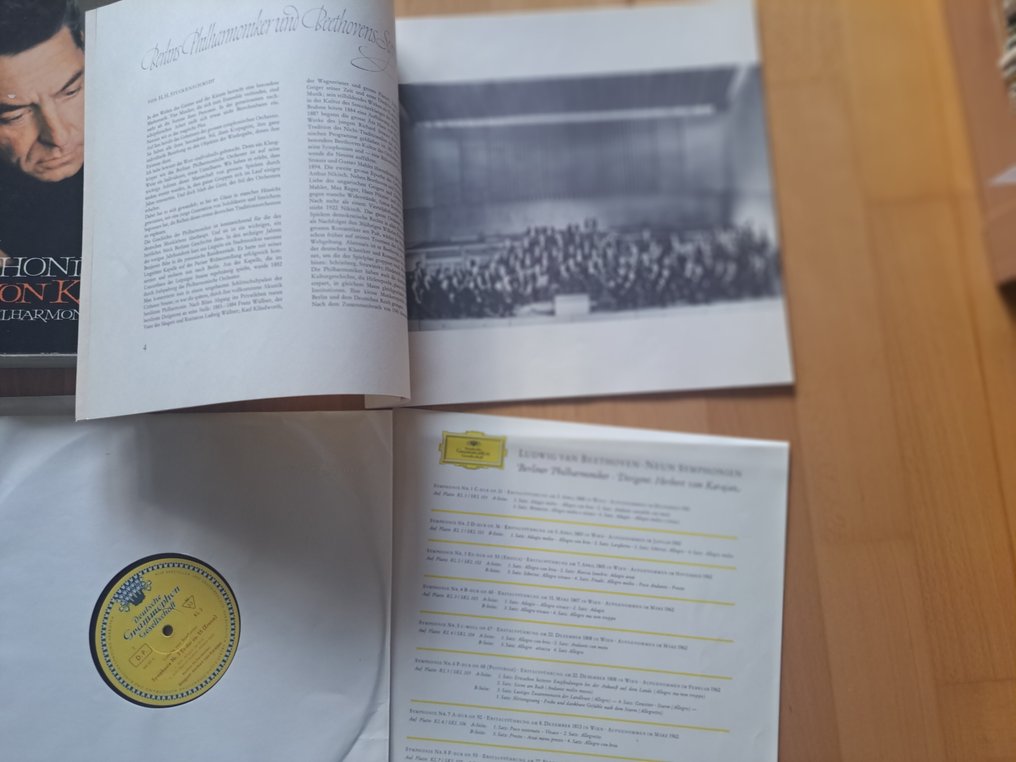 Beethoven, Herbert von Karajan - 9 Symphonien - Limited numbered box set with 8 x records - #208 - Multiple titles - LP Box set - 1st Pressing - 1962 #2.1