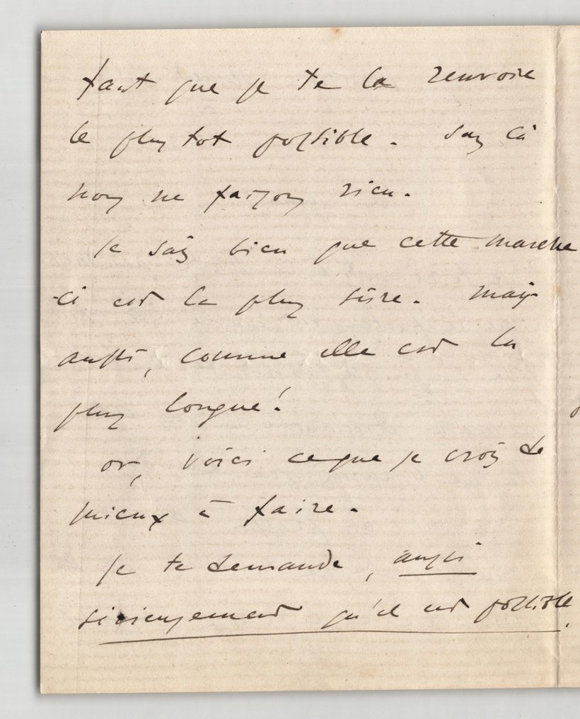 Léo Delibes - Lettre autographe signée - 1880 #1.0