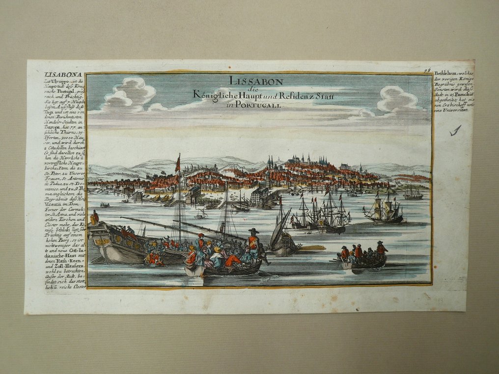 Portugal - Lissabon / Lisbon; Gabriel Bodenehr - Lissabon die Königliche Haupt und Residenz Statt in Portugall - 1751-1760 #1.0