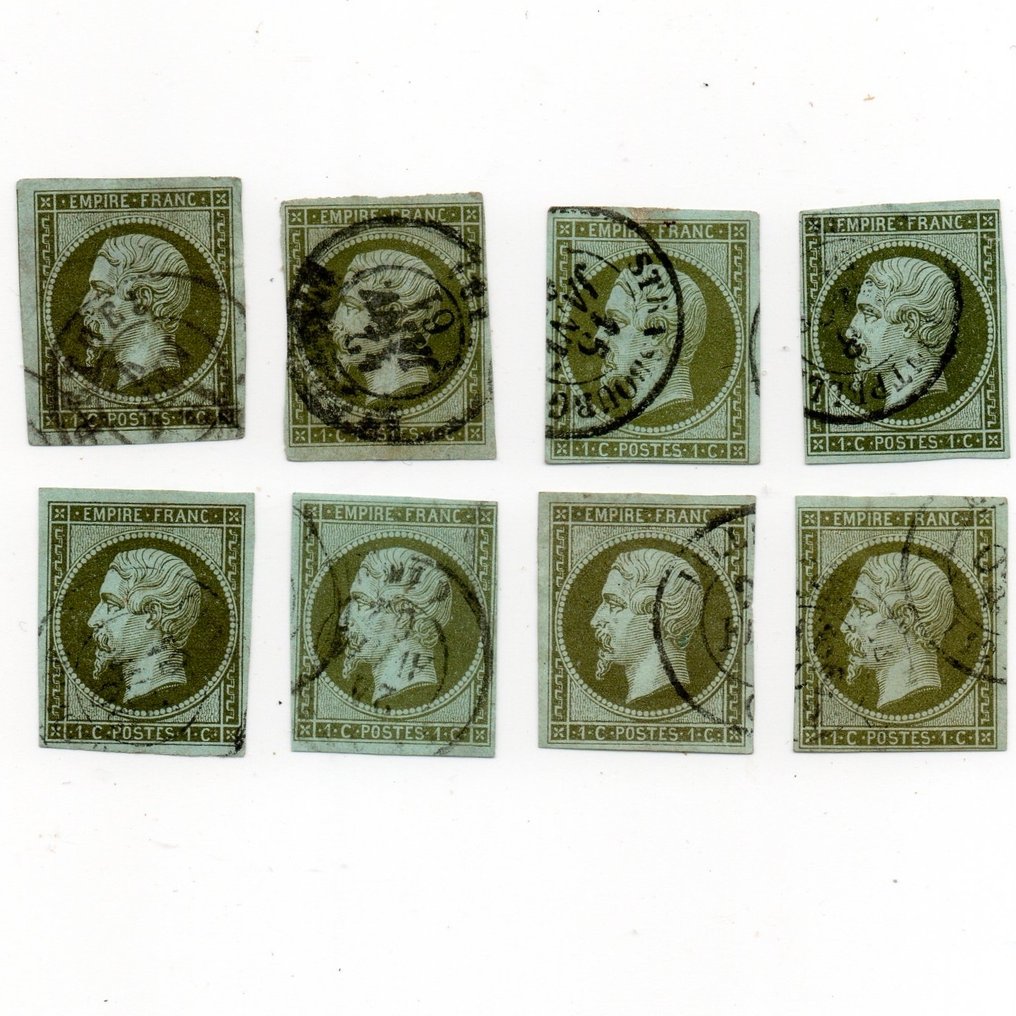 Γαλλία 1860 - Empire 1c ελιά/χαλκό - Yvert No 11 #1.0