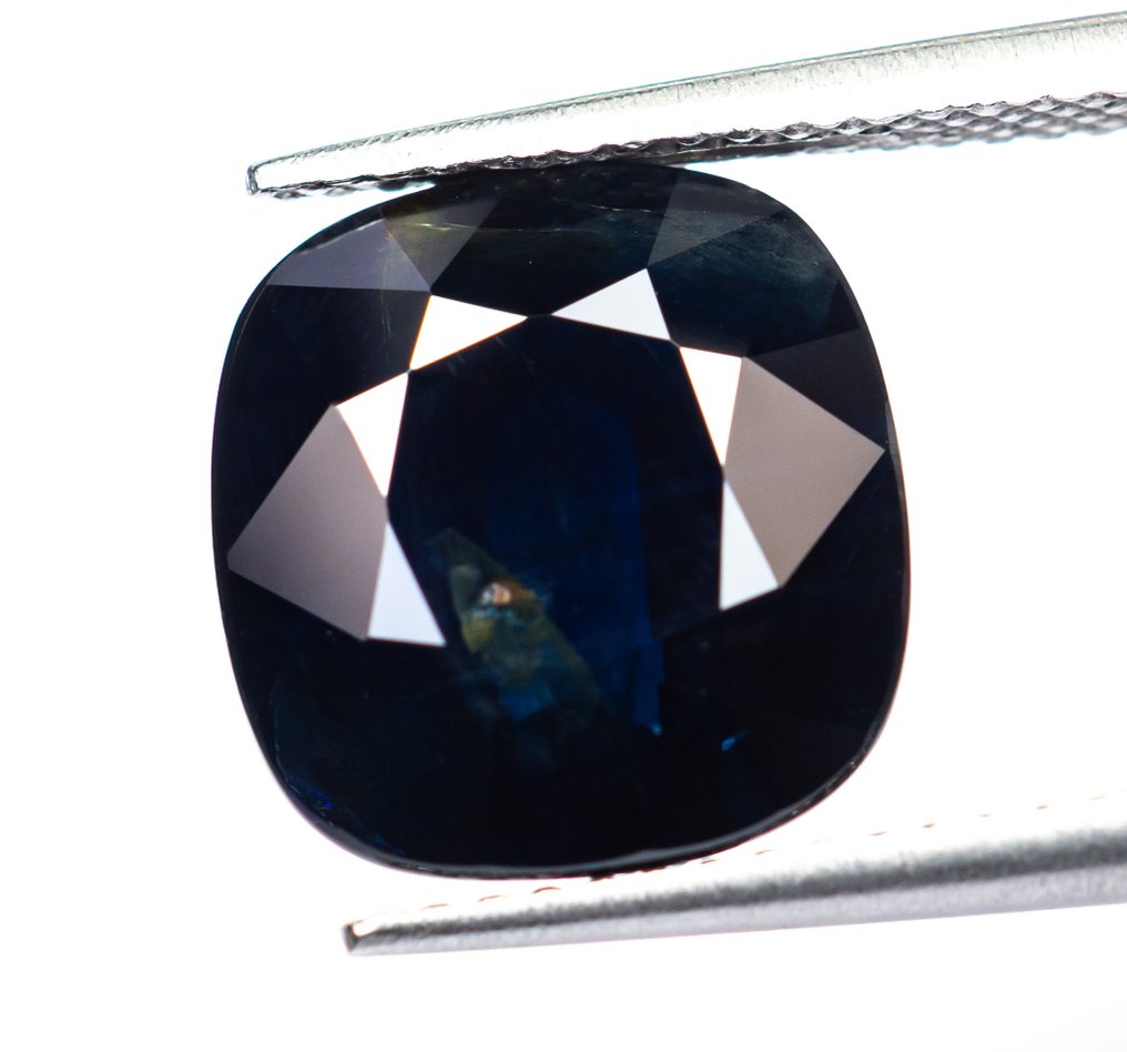 Fără preț de rezervă Safir  - 8.20 ct - Bellerophon Gemlab - Albastru închis #2.1
