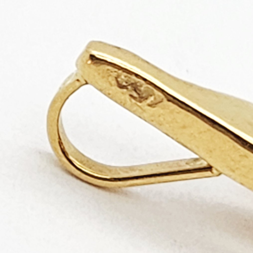 Cross pendant - 18 kt. Yellow gold #4.3