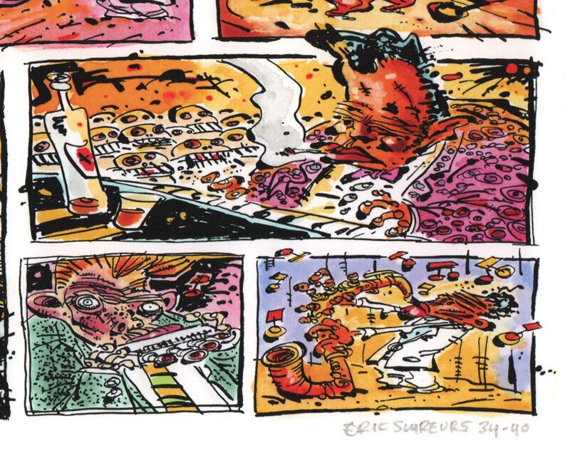 Schreurs, Eric - 1 Giclée - Drawin' blues - 2009 #1.0