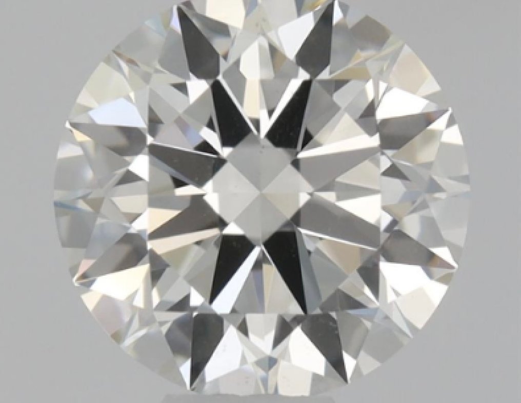 1 pcs 鑽石  (天然)  - 0.60 ct - 圓形 - J(極微黃、從正面看是亮白色) - SI1 - 美國寶石學院（Gemological Institute of America (GIA)） #1.0