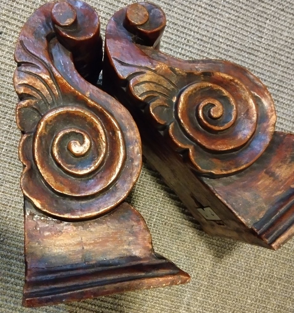 雕刻, Consoles - 26 cm - 木 #2.1