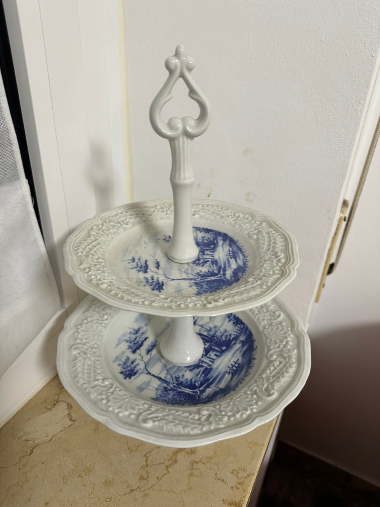 old castel - 餐桌中央装饰  - 陶瓷 - 陶瓷高脚托盘 #2.1