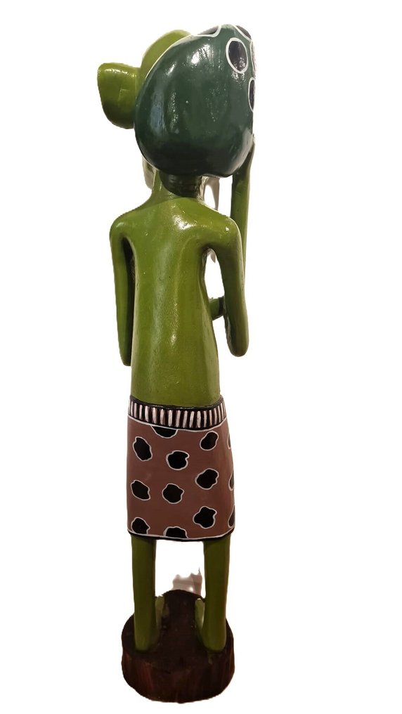 Figura verde - 雕塑 - Makondé - 坦桑尼亚 #1.0