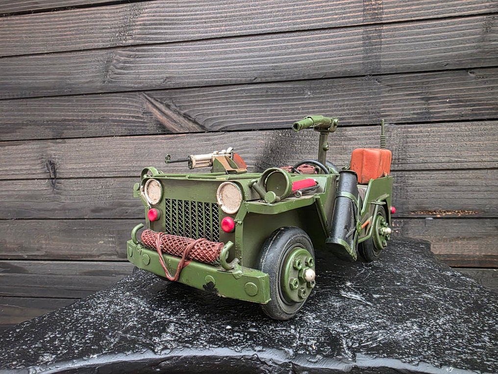 装饰饰品 - 金属艺术品 军用吉普车 #4.3