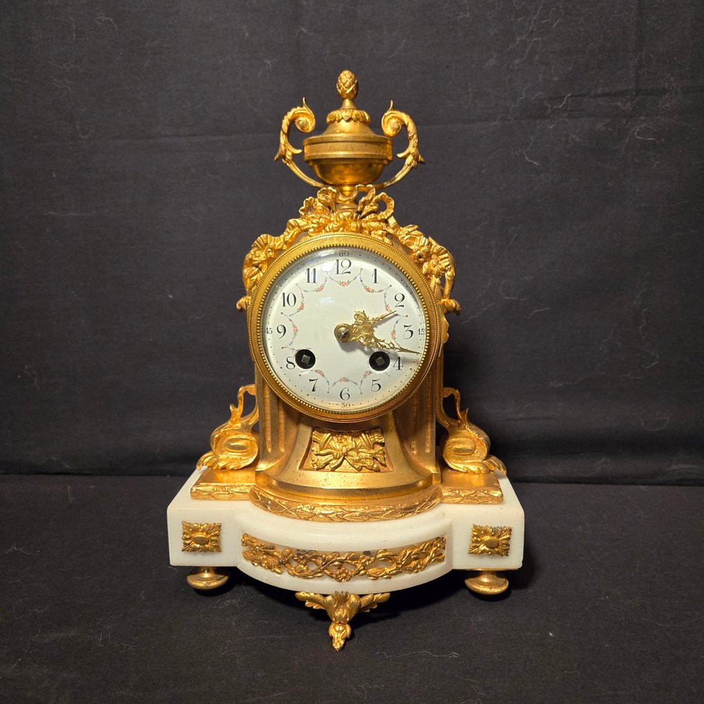 座鐘 路易十六風格 - 铜鎏金 - 约1880年 - 迷你挂钟 #1.0