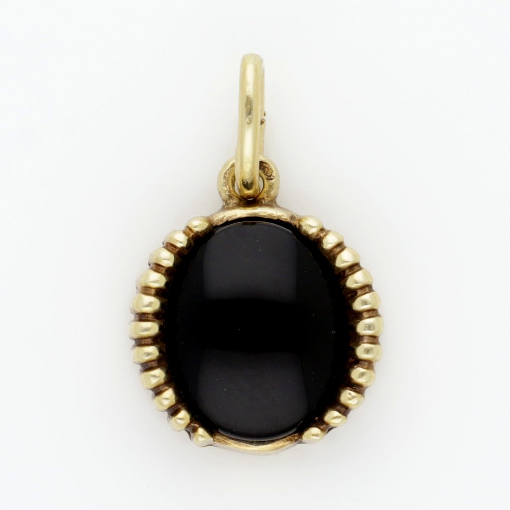墜飾 - 14 克拉 黃金 - Onyx #1.0