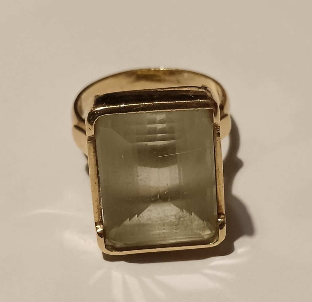 χωρίς τιμή ασφαλείας - Βραδινό δαχτυλίδι - 18 καράτια Κίτρινο χρυσό - 18.50ct. tw. Κιτρίνης #1.0