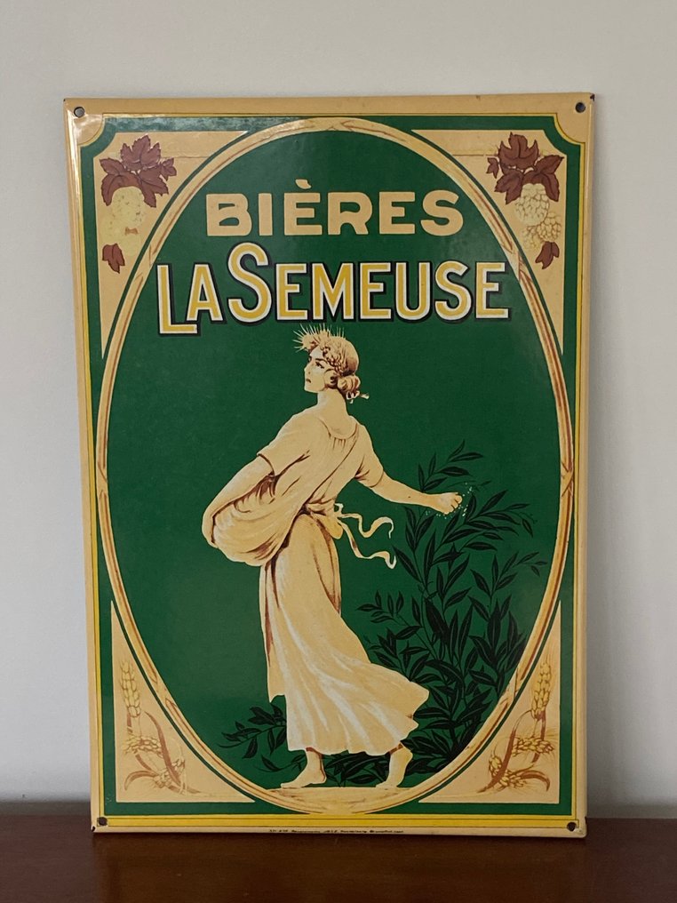 Bieres La Semeuse / Josz Koekelberg Bruxelles - Πλάκα - Σμάλτο #1.0