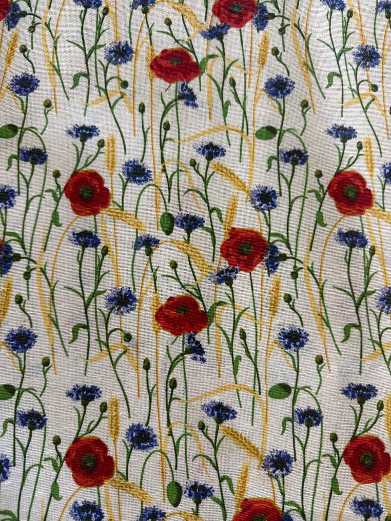 Deilig rustikk jacquard blomster vår bordduk. - Duk - 2.2 m - 1.31 m #4.3