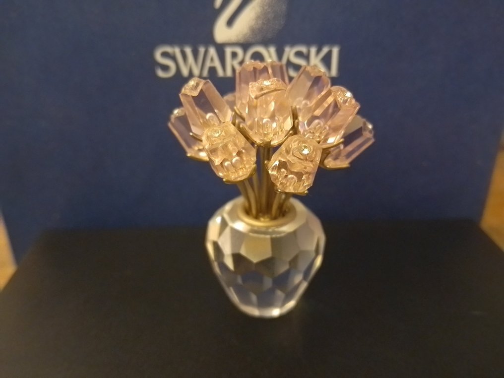 Swarovski - Szobrocska - Dozen Pink Roses - 628343 - Box + Certificate - Kristály #1.0