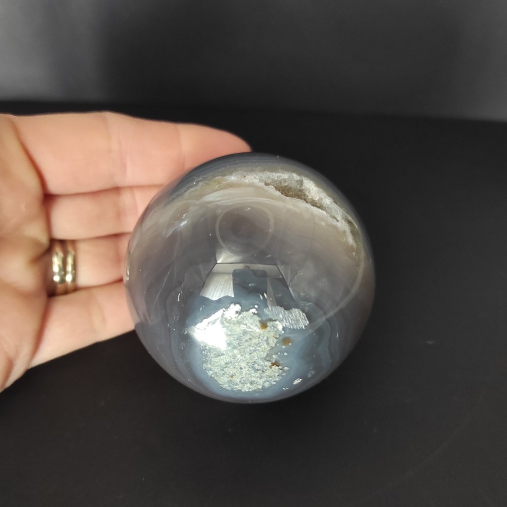 Agate Sphere - Height: 6.36 cm- 240 g - (1) #3.2