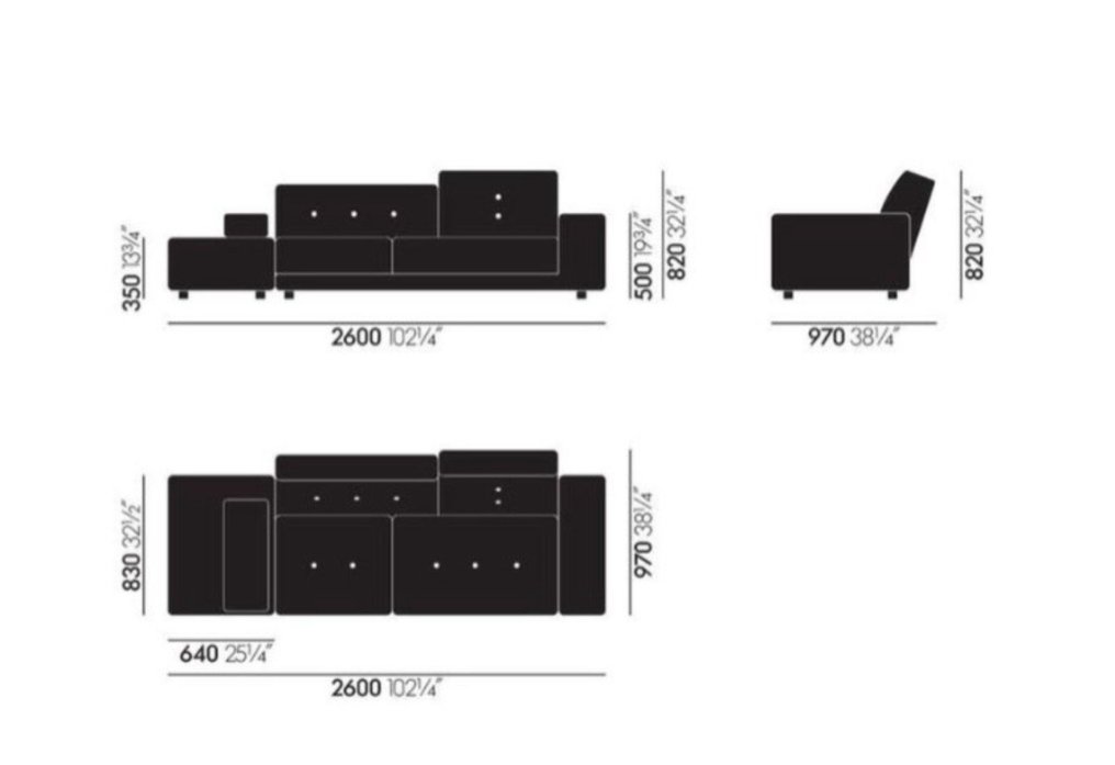 Vitra - Hella Jongerius - Sofa - Maharam Polder Sofa - Wool - Limited Edition 2015 #4.3