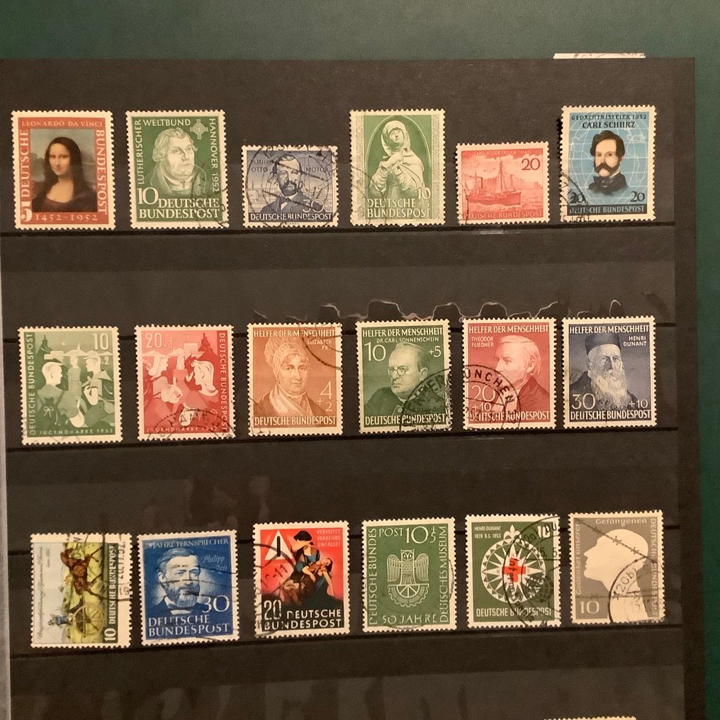 德国，联邦共和国 1952/1953 - 2个完整的年度（U） - Michel 148/176 #3.2