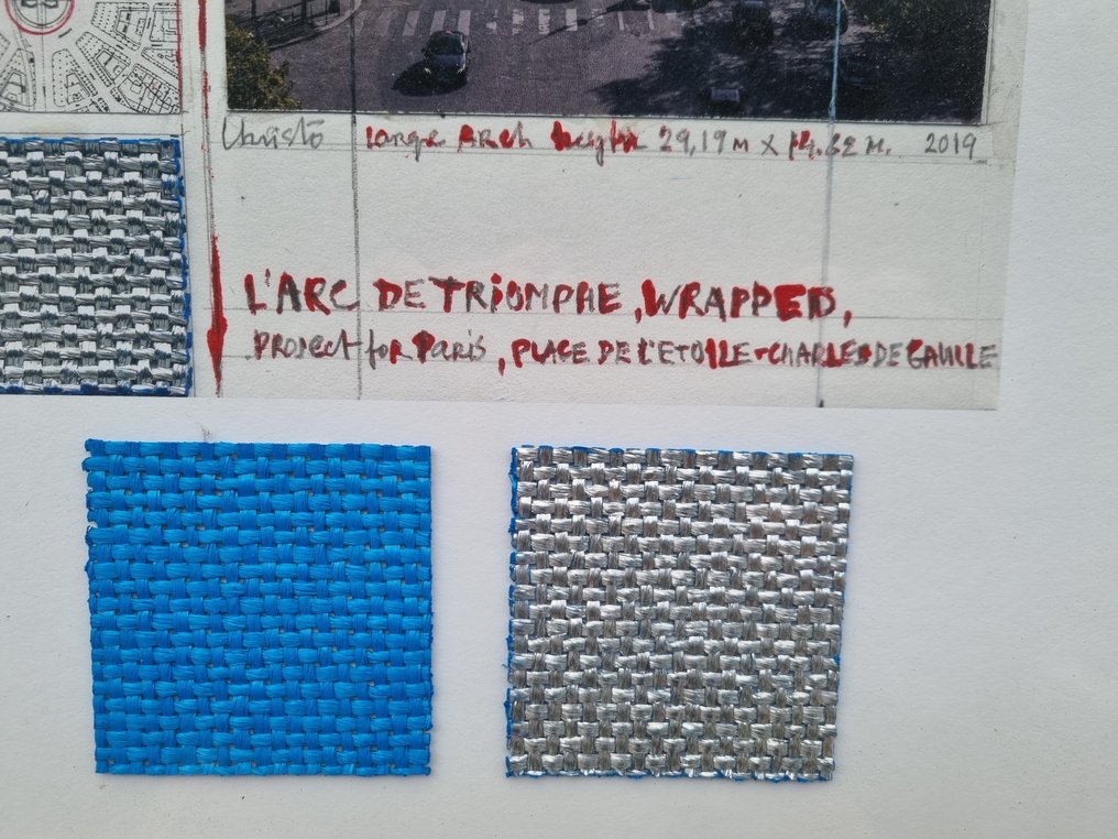 Christo (1935-2020) - Arc de Triomphe II ( 500 er-Auflage ) plus 19 tolle Fotos von der Installation #2.1