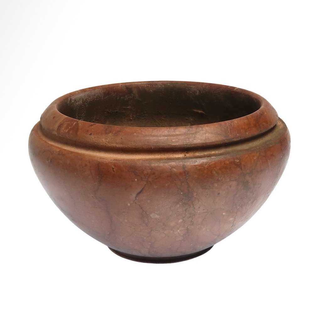 Αρχαίος Αιγυπτιακός, Πρώιμη Δυναστεία Μάρμαρο Δοχείο σε σχήμα μπολ #1.0