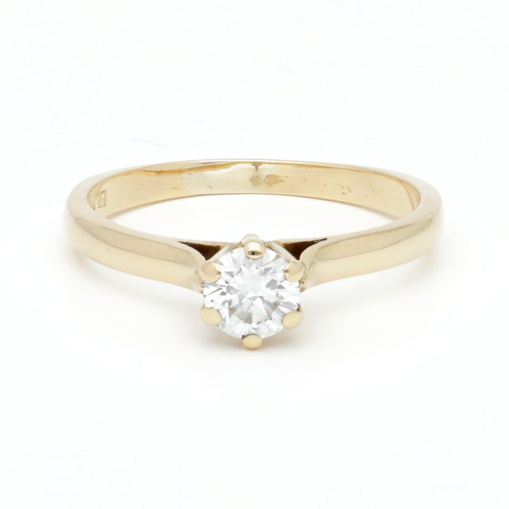 Anillo - 18 quilates Oro amarillo Diamante (Natural)  #1.0