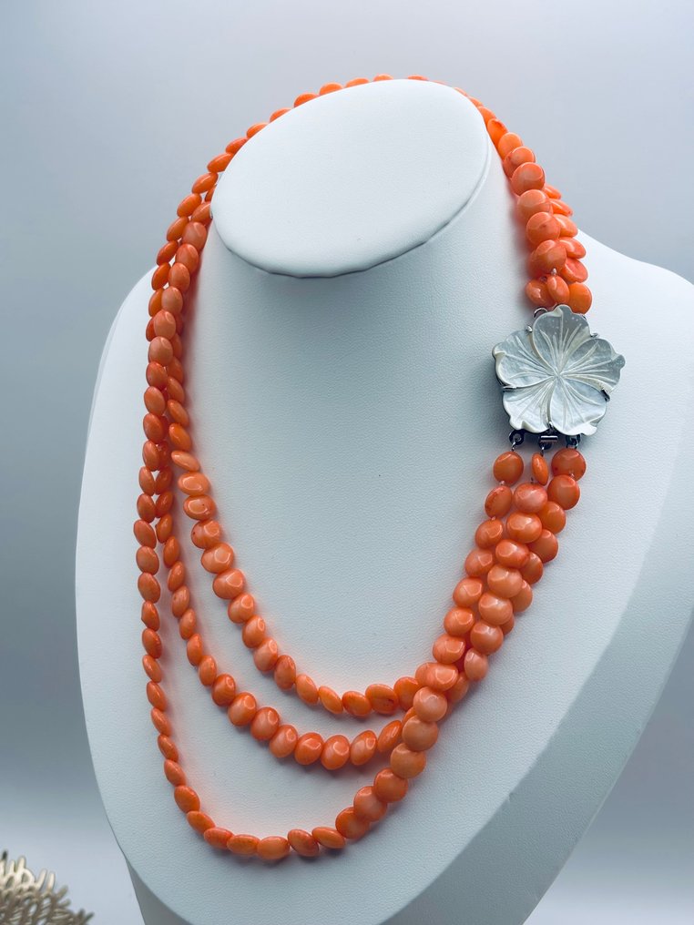 coral rosa - Colar #1.0