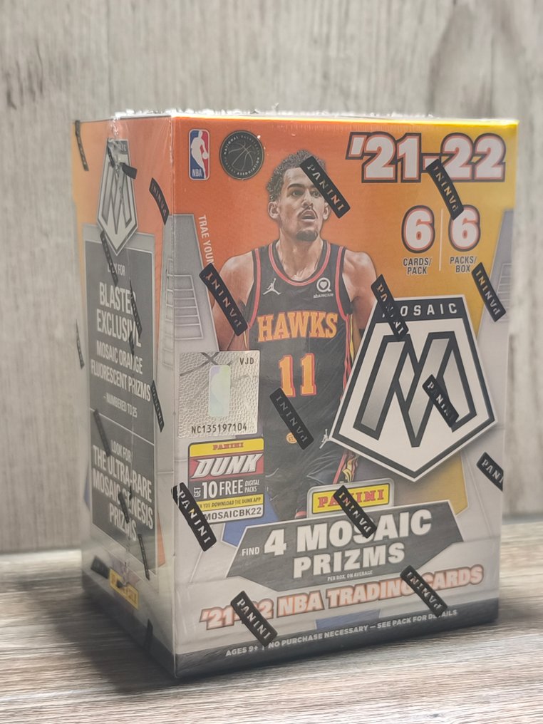 2021/22 Panini Panini Mosaic Basketball 6-Pack Blaster Trae Young Με την αρχική συσκευασία Box - Mint (M) #1.0