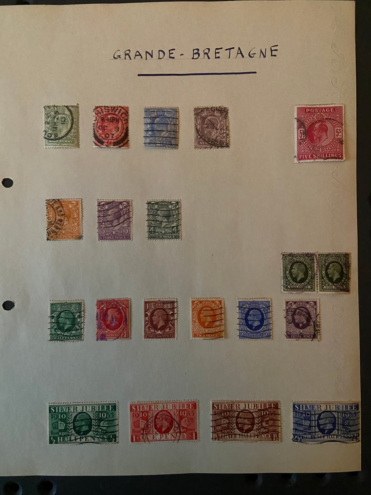 British Commonwealth  - Important lot of GB and English colonies. Old cancellations and semi-modern N** and various. #1.0