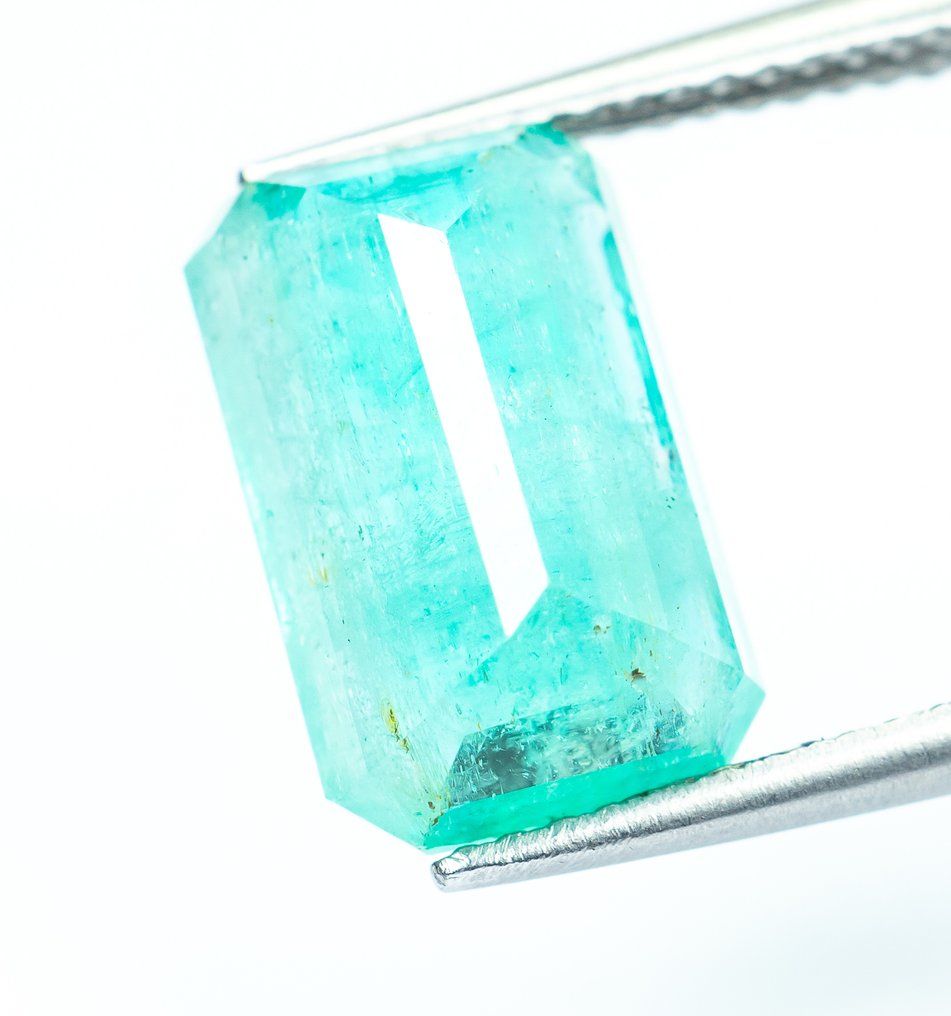 Ingen reservasjonspris Smaragd  - 4.93 ct - Bellerophon Gemlab - Blågrønn (Nigeria) #4.3