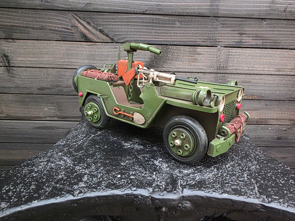 装饰饰品 - 金属艺术品 军用吉普车 #3.2