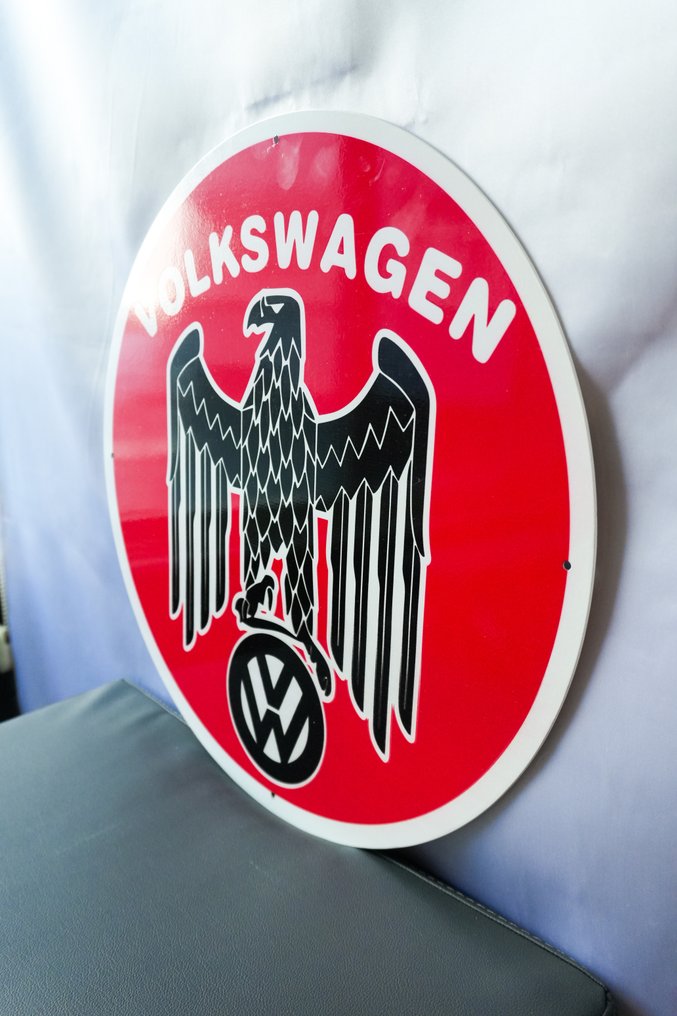 Sign - Volkswagen - XL(50cm) Volkswagen Eagle Emblem – Vintage VW Garage Decor #1.0