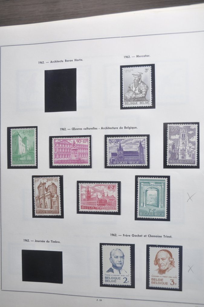 Belgium - Collection from classical in various stock books and album pages (195 photos). #3.2