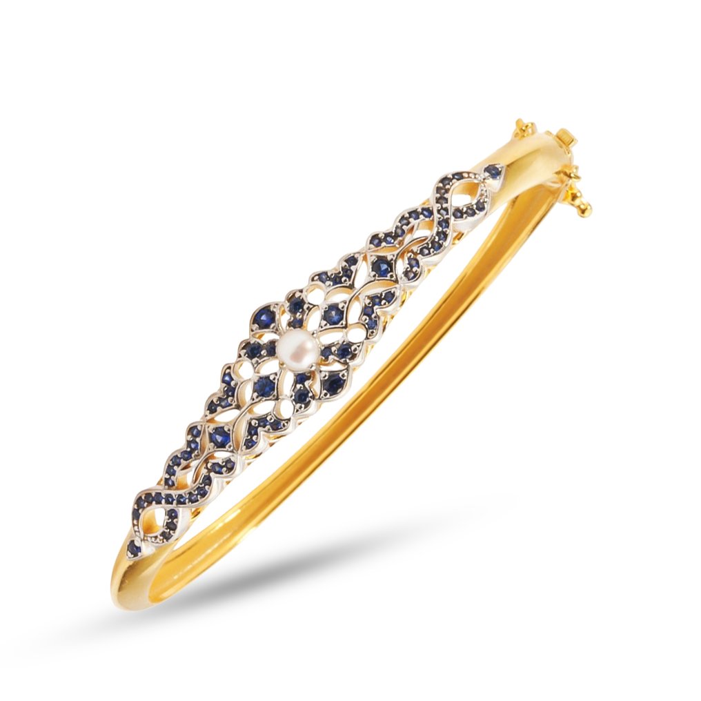 Senza prezzo di riserva - Bracciale Argento Zaffiro - Vintage Inspired #1.0